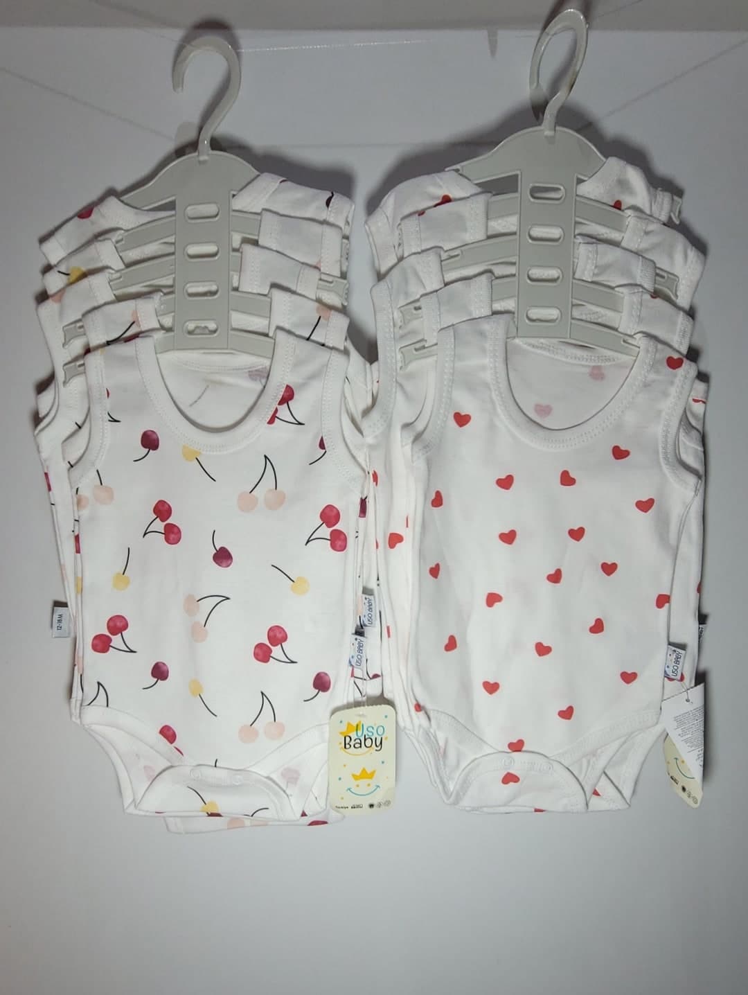 Body pa mëngë Uso Baby për bebe, 100% pambuk